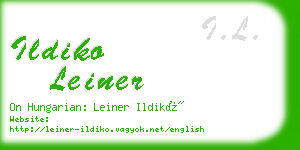 ildiko leiner business card